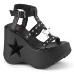 Dynamite-12 Demonia Black Vegan Leather - Image 2