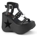 Dynamite-12 Demonia Black Vegan Leather - Image 6
