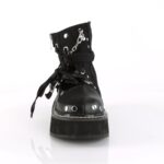 Emily-317 Demonia Black Canvas-Vegan Leather - Image 3