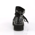 Emily-317 Demonia Black Canvas-Vegan Leather - Image 5