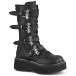 Emily-322 Demonia Black Vegan Leather - Image 2