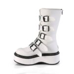 Emily-330 White Vegan Leather Demonia - Image 4