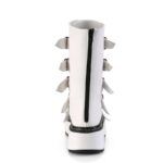 Emily-330 White Vegan Leather Demonia - Image 5