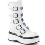 Emily-330 White Vegan Leather Demonia - Image 6