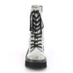 Emily-362 Silver Vegan Leather-Rhinstone Demonia - Image 3