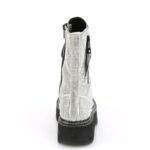 Emily-362 Silver Vegan Leather-Rhinstone Demonia - Image 5
