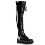 Emily-375 Black Patent Demonia