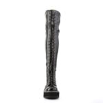 Emily-375 Demonia Black Str Vegan Leather - Image 3