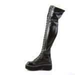Emily-375 Demonia Black Str Vegan Leather - Image 4