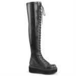 Emily-375 Demonia Black Str Vegan Leather - Image 6