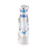Eternal-115 White Veganleather-Patent Demonia - Image 5