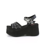 Funn-10 Black Vegan Leather Demonia - Image 4