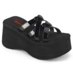 Funn-15 Black Patent Demonia - Image 3