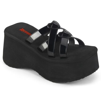 Funn-15 Black Patent Demonia