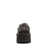 Funn-18 Demonia Black Vegan Leather - Image 3