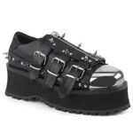 Gravedigger-03 Black Vegan Leather Demonia - Image 2