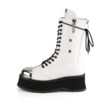 Gravedigger-14 Demonia White Vegan Leather - Image 4
