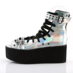 Grip-105 Demonia Silver Hologram Vegan Leather - Image 4
