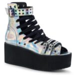 Grip-105 Demonia Silver Hologram Vegan Leather - Image 6