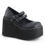 Kera-08 Black Vegan Leather Demonia