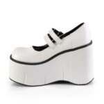 Kera-08 White Vegan Leather Demonia - Image 4