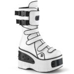 Kera-108 White Vegan Leather Demonia