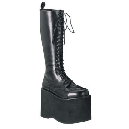 Mega-602 Demonia Black Faux Leather
