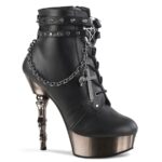 Muerto-1001 Demonia Black Faux Leather - Image 2