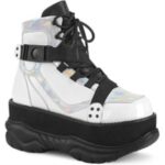 Neptune-181 Demonia White Vegan Leather Multi - Image 6
