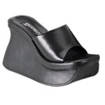Pace-01 Black Vegan Leather Demonia