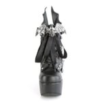Poison-107 Demonia Black Vegan Leather - Image 3