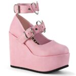 Poison-99-2 Demonia Baby Pink Vegan Leather - Image 2