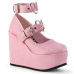Poison-99-2 Demonia Baby Pink Vegan Leather - Image 6
