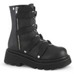 Renegade-50 Black Vegan Leather-Nylon Demonia
