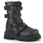 Renegade-55 Demonia Black Vegan Leather - Image 2