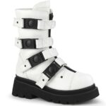 Renegade-55 White Vegan Leather Demonia