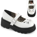 Renegade-56 Demonia White Vegan Leather - Image 2