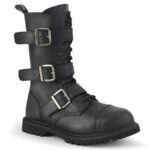 Riot-12Bk Black Vegan Leather Demonia - Image 2