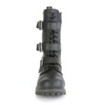 Riot-12Bk Black Vegan Leather Demonia - Image 3
