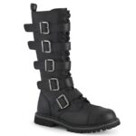 Riot-18Bk Demonia Black Vegan Leather - Image 2