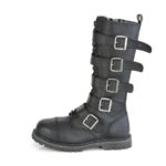 Riot-18Bk Demonia Black Vegan Leather - Image 4