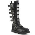 Riot-21Mp Black Vegan Leather Demonia