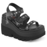 Shaker-13 Demonia Black Vegan Leather - Image 3
