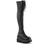Shaker-374 Demonia Black Str Vegan Leather - Image 2