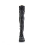Shaker-374 Demonia Black Str Vegan Leather - Image 3