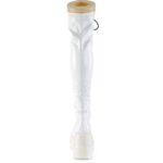 Shaker-374 White Hologram Stretch Patent Demonia - Image 5