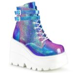Shaker-52 Demonia Purple Multi Iridescent Vegan Leather
