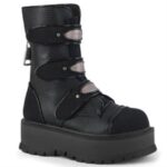 Slacker-101 Demonia Black Vegan Leather-Canvas - Image 6
