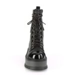 Slacker-150 Black Vegan Leather-Patent Demonia - Image 3