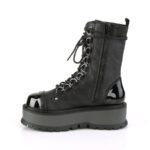 Slacker-150 Black Vegan Leather-Patent Demonia - Image 4